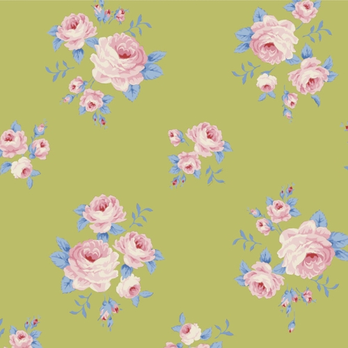 Tilda Patchwork Stoff Baumwolle - Sunday Brunch - Mille Lime